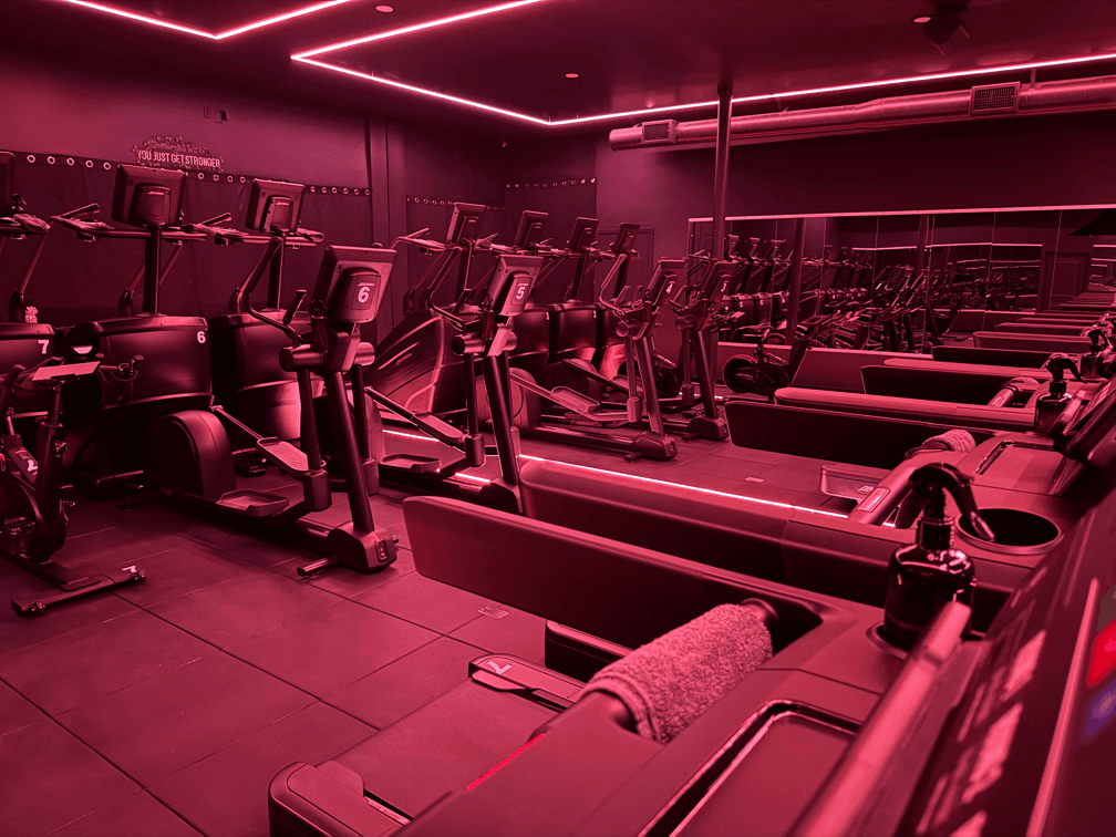 The cardio zone at Society 3 in Woodland Hills