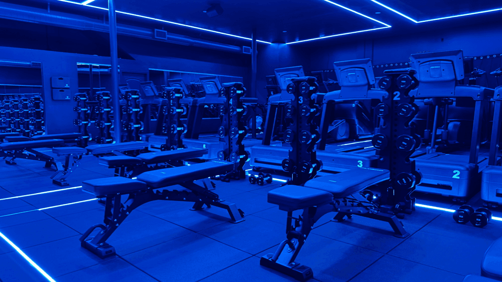The strength zone at Society 3 in Woodland Hills